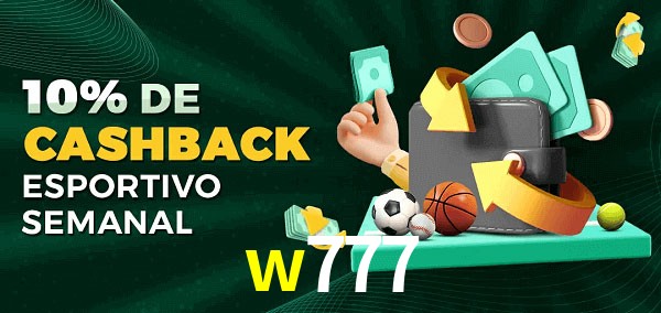 10% de bônus de cashback na w777